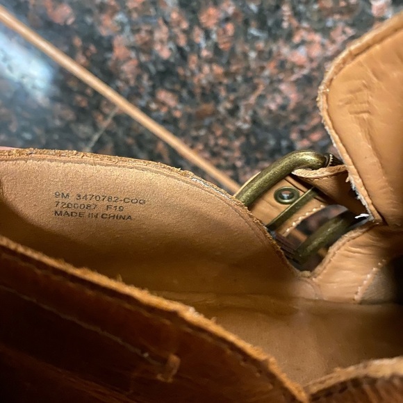 FRYE & CO. Rubie Moto Ankle Booties - Pointed Toe Brown Leather size 9 - Picture 10 of 10